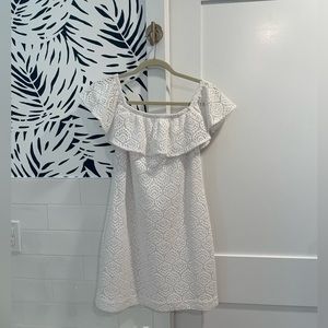 Lilly Pulitzer La Fortuna Off-the Shoulder Size Small & Size Large Resort White